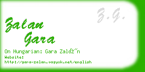 zalan gara business card